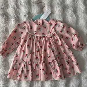 Janie and Jack Pink Strawberry Baby Dress